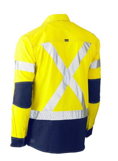 Picture of Bisley, Flx & Move™ X Taped Hi Vis Utility Shirt